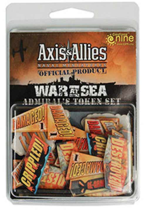 Axis & Allies Naval Miniatures War at Sea Admiral’s Token Set